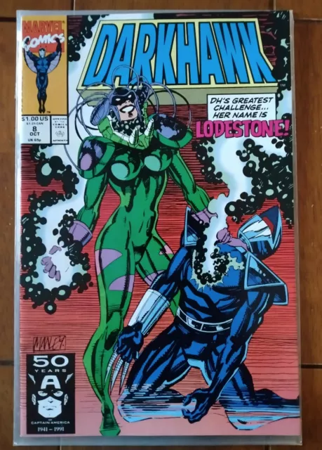 1991 Marvel Comics Darkhawk No. 8 Lodestone