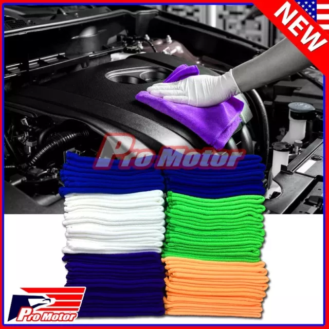 Bulk Lot Microfiber Cleaning Cloth Towel No-Scratch Rag Car Polishing Detailing 2