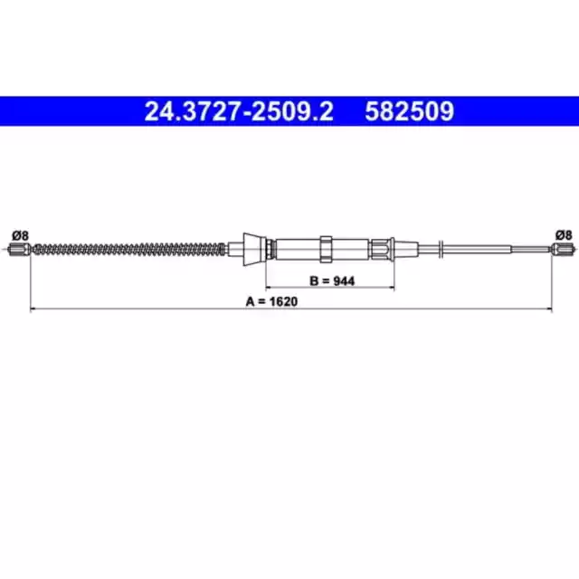 Seilzug Feststellbremse ATE 24.3727-2509.2 für Skoda Octavia I