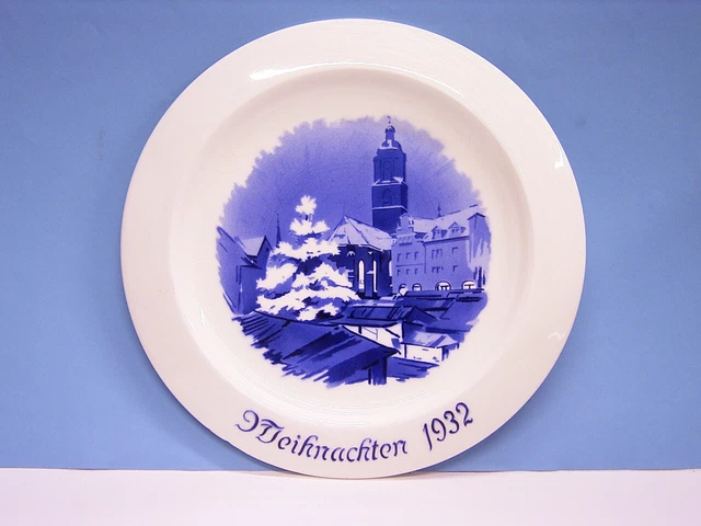Natale 1932: Piatto In Ceramica: Meissner Teicherch Opere