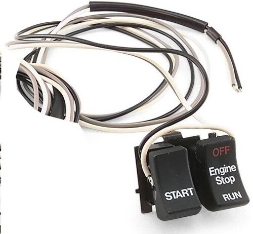 Twin Power Late Style Stop/Start Switch Black #25865DA Harley Davidson