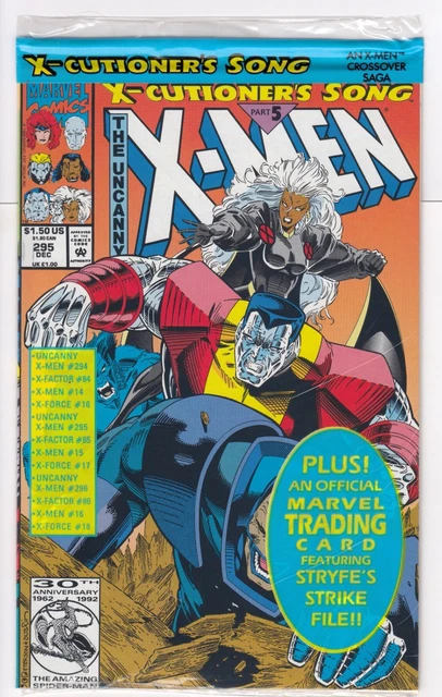 UNCANNY X-MEN #295 (1992-12) Vol 1 MARVEL Lobdell X-Cutioner's Song HIGH GRADE