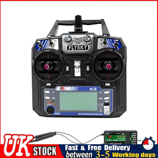 UK FLYSKY 2.4GHZ Radio RC Transmitter Controller Receiver for RC