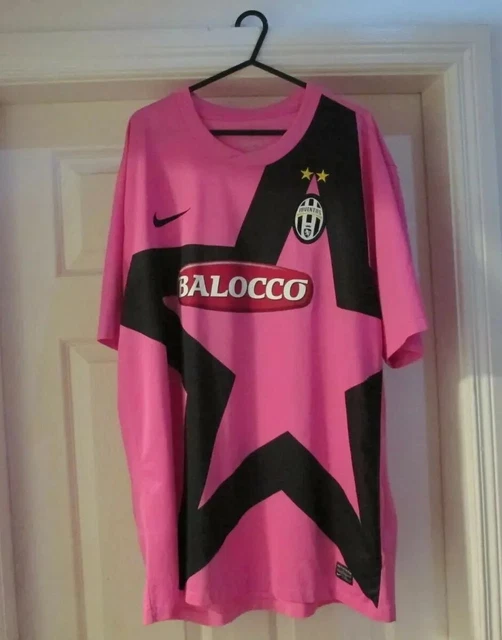 Nike Juventus 2011/12 - Away Jersey 11/12 Balocco - XL Football Shirt Pink/Star