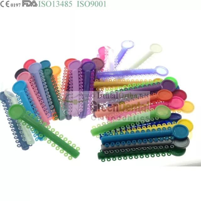 1 Bag Ligature Tie Elastic Multi-color Dental Orthodontic Buccal Tube Niti Coil