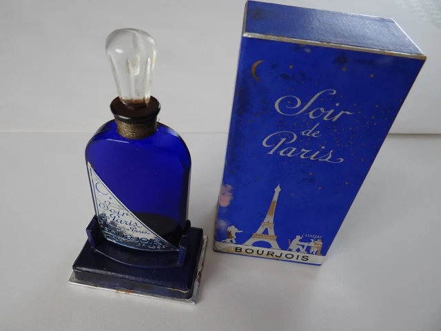 ANCIEN FLACON PARFUM, Soir de Paris, Bourjois, Evening in Paris