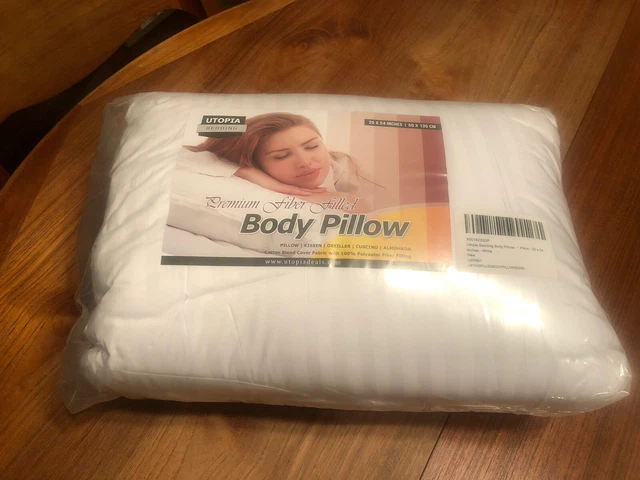 Utopia Bedding  Full Body Pillow for Adults Long Pillow for Sleeping 20" x 54"