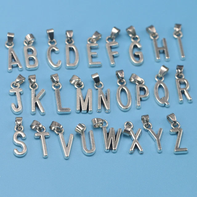 20 pcs Alphabet Armband Legierung Anhänger Charme Initial Schmuck 3