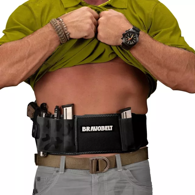 Tactical Belly Band Pistol Holster Concealed Carry Gun Holder fit for MEN  WOMEN