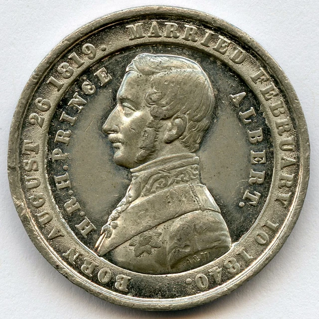 GREAT BRITAIN PRINCE Albert Great Exhibition London 1851 Medal 27mm 5gr