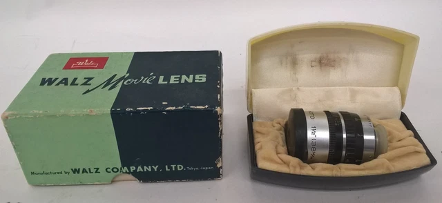 Lente de película Walz 38 mm F:1,4 número 3873 en caja y estuche originales #202