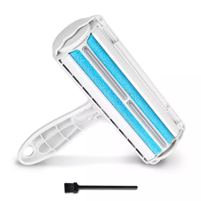 NEW Pet Hair Remover Cleaning Brush Fur Removing Roller Lint Brush Dog Cat, Blue