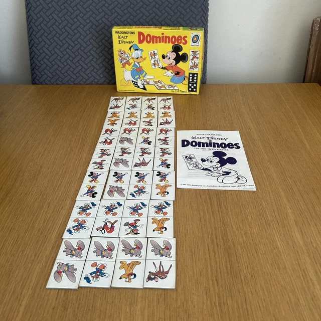 Waddingtons Pink DISNEY DOMINOES WADDINGTONS Vintage 1971 Complete With Instructions £9. ...