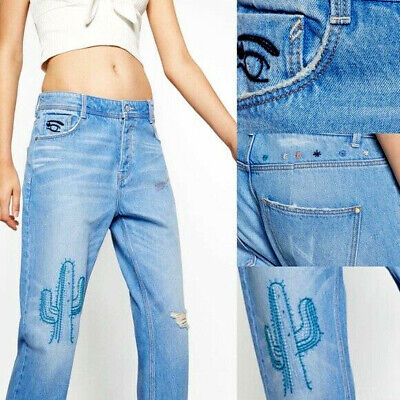 Zara jeans boyfriendjeans High Waist BLOGGER Tg. 34 lunghezza 26 NUOVO con etichetta Top