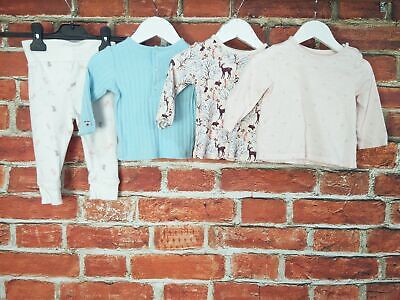 Baby Girls Bundle Aged 6-9 Months Mammas & Pappas Etc T-Shirt Leggings Set 74Cm