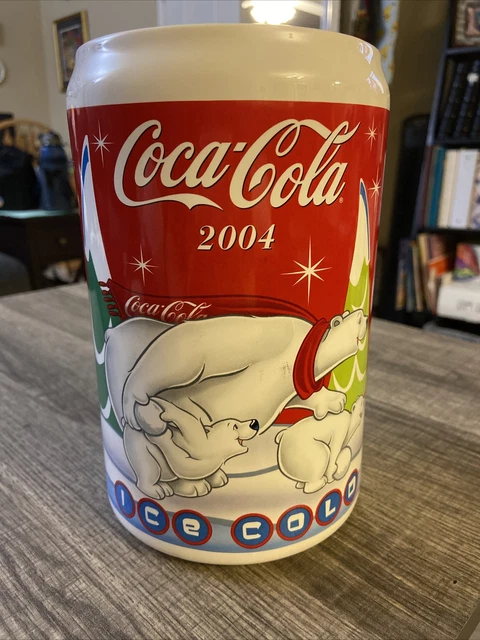 Coca-Cola "Polar Bear" Soda Can Cookie Jar--No Lid--2004