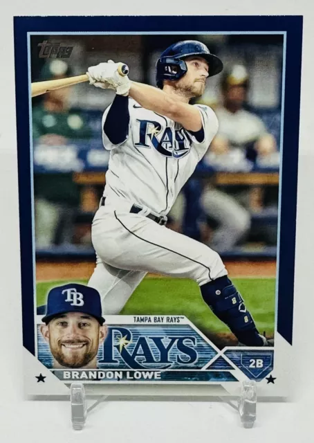 Brandon Lowe Blue Parallel 2023 Topps Series 1 Tampa Bay Rays