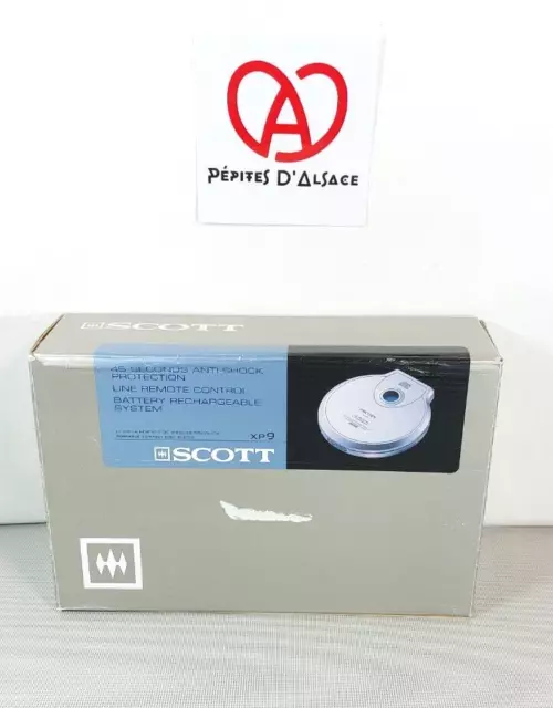 SCOTT XP9 Lecteur CD Baladeur Anti-choc MP3 Musique + Accessoires Walkman Vintag