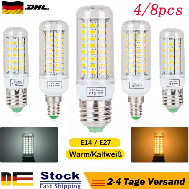E27 E14 LED Glühbirne Birne Mais Licht Leuchtmittel 5730 SMD Strahler Lampe 220V