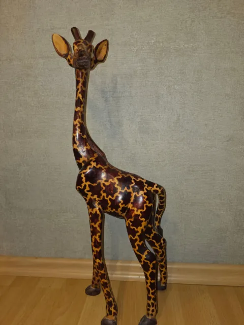 Giraffe - Holzgiraffe - Statue - Figur - Dekofigur - Skulptur