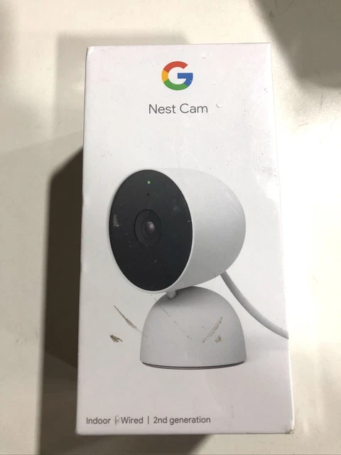 GOOGLE NEST CAM Indoor Wired Security Camera GJQ9T 2nd Gen