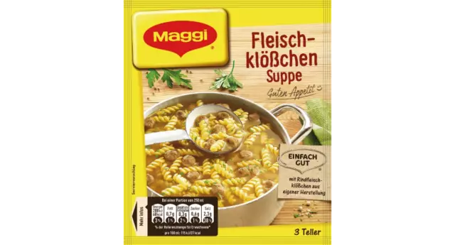 Maggi ~ BEEF Dumplings & NOODLE Soup Mix ~ 3 Portion Pack ~ Easy & Delicious