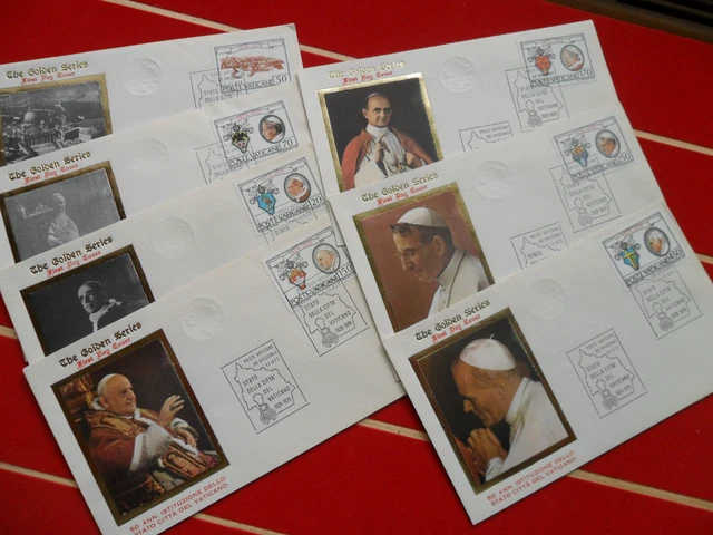 Vatikan 1929 - 1979  7 x Goldenbrief-Sonderedition 50 Jahre Vatikan