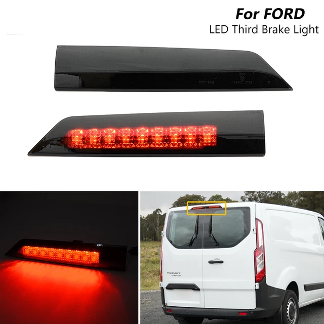 2X BLACK LED High Level Third Brake Stop Light For 20122022 Ford Transit Custom £44.39