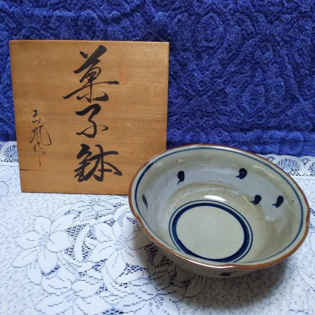 Tea Utensils Confectionery Bowl Gosu White Glaze Made By Tamafusu And Can Al