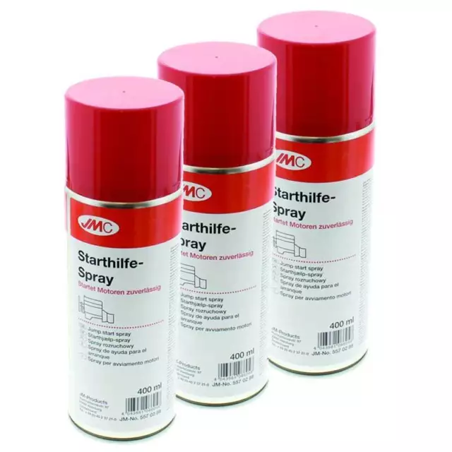 3 x Starthilfespray 400ml JMC 5570288  Starterspray Motorstarthilfe