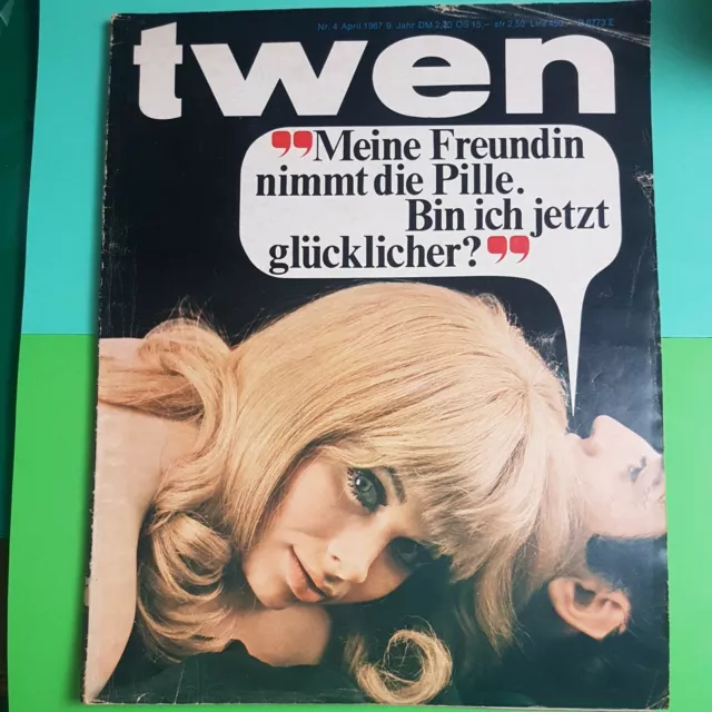 "TWEN", Nr. 4/1967, April, seltene Ausgabe, Zeitschrift, Zeitgeist-Magazin
