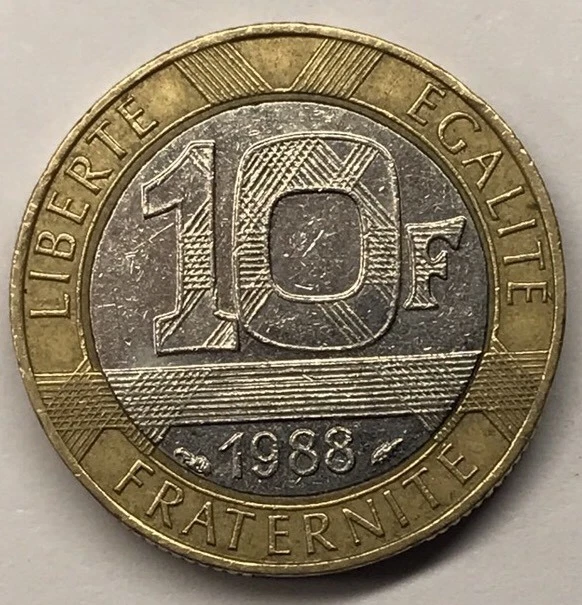 10 Francs Génie De La Bastille 1988 TB Monnaie Française Achat Unitaire