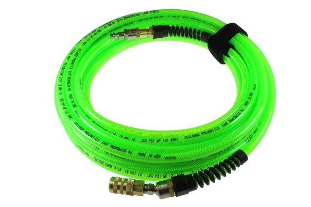 Coilhose 1/4' x 100' Polyurethane Air Hose Flexeel Swivel Coupler PFX4100GS15XS
