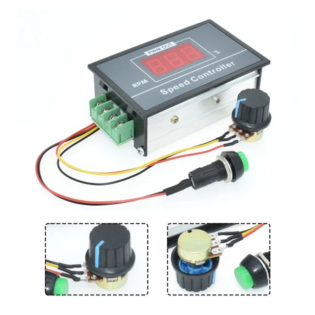 Regolatore di velocità per motore CCMHC 12V-40V 10A PWM 13 KHz - Cablematic