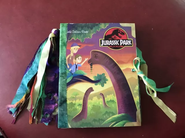 Little Golden Book Junk Journal Upcycled LGB Book Jurassic Park