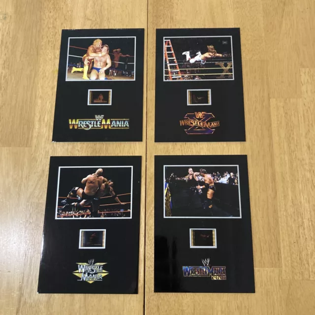 WWE WRESTLEMANIA ANTHOLOGY dvd FILM CELLS COMPLETE LIMITED EDITION GREAT SHAPE!