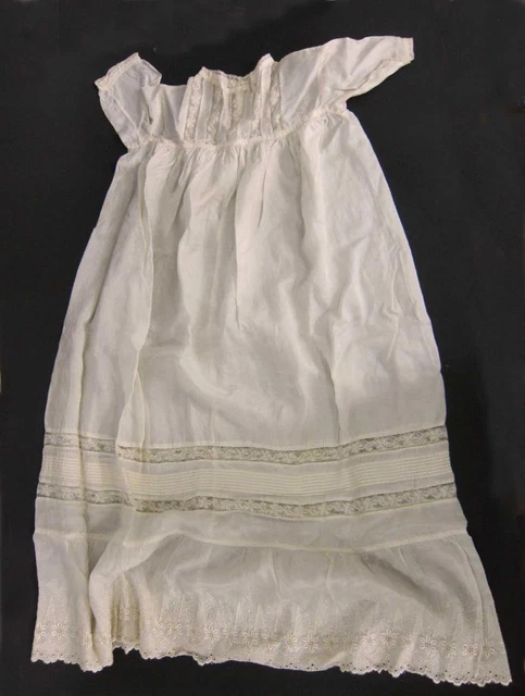 Bel Abito Da Battesimo Antico Bianco In Seta E Pizzo 1880 Bambino Bambino Bambola Vintage Bel Abito Da Battesimo Antico Bianco In Seta E Pizzo 1880 Bambino Bambino Bambola Vintage