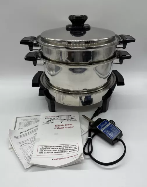 NEW WEST BEND Familie Lustre Craft Slow Cooker 4 qt Multi Core Stainless  Steel $110.00 - PicClick