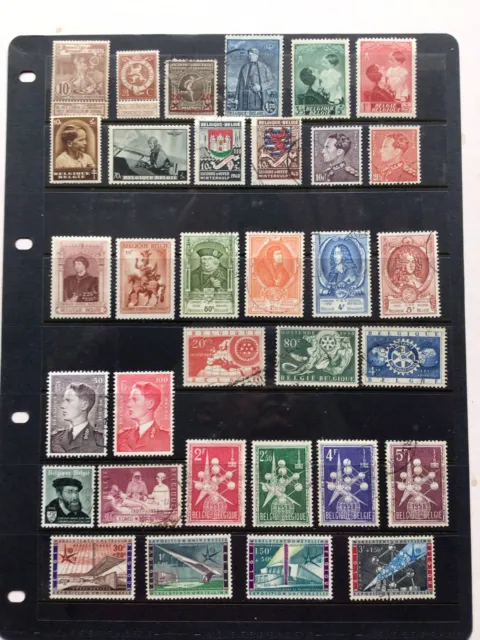 Collection Of Early Stamps Of Belgium