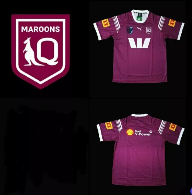 QLD MAROONS STATE of Origin 2024 Jersey NRL RUGBY LEAGUE FOOTBALL SIZE