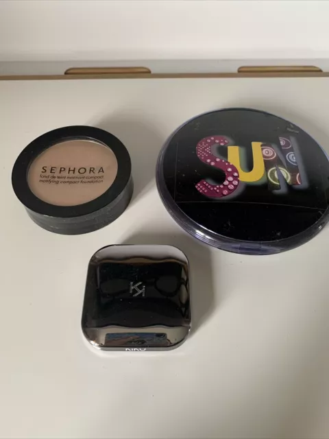 Lot De 3 Maquillages Fond De Teint Et Poudre Bronzante Sephora Enlumineur Kiko