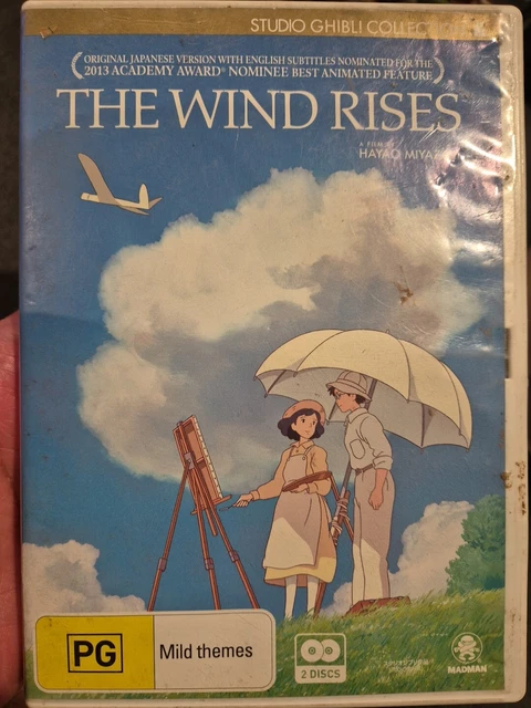 THE WIND RISES Dvd Studio Ghibli Japanese Animation Cartoon Hayao ...
