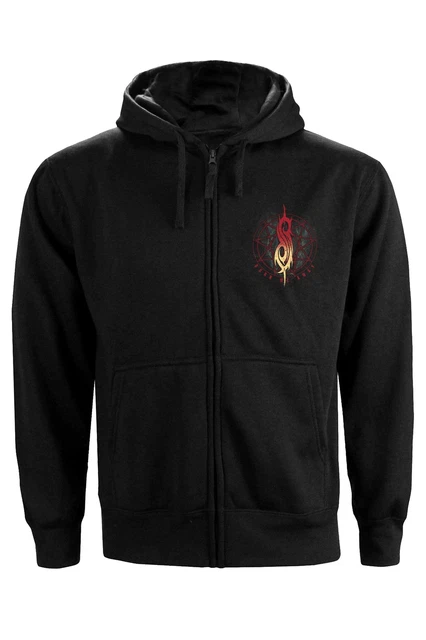 Slipknot Hoodie Burn Me Away Band Logo new Official Unisex Black Zipped