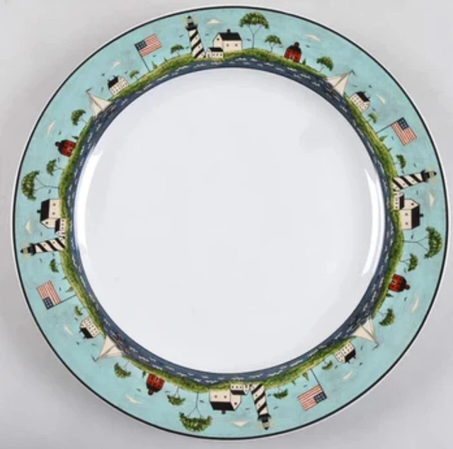 Warren Kimble Coastal Breeze Serving Platter By Sakura 1998 12.5” Diameter
