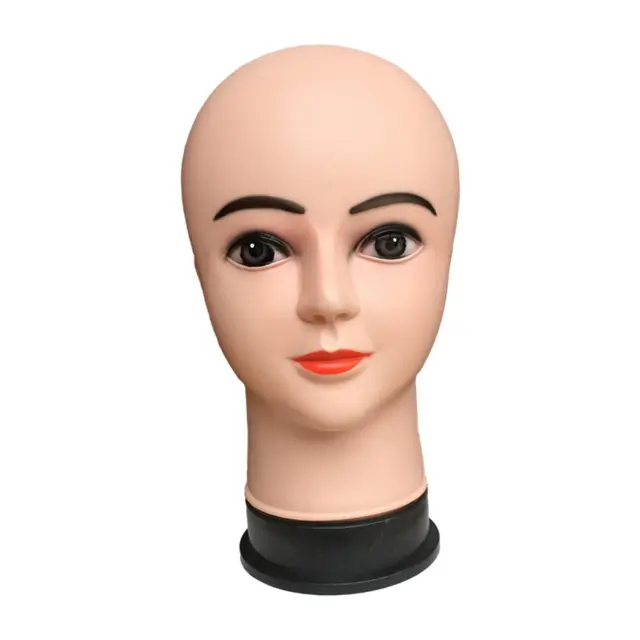 Weiblicher Mannequin-Kopf mit Glatze für Hüte, Perücken, Styling, Haarteile