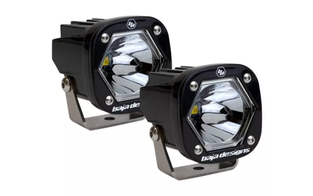 Baja Designs Pair of Clear S1 Spot LED Auxiliary Light Pods Universal Fit