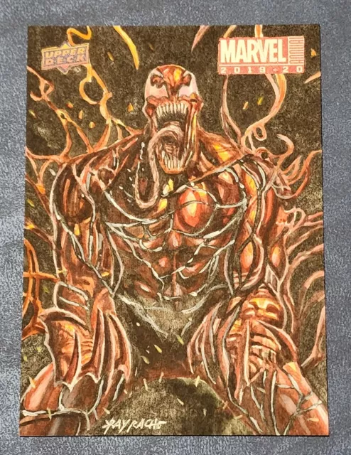 Carnage Sketch Card By Ray Racho Marvel Annual