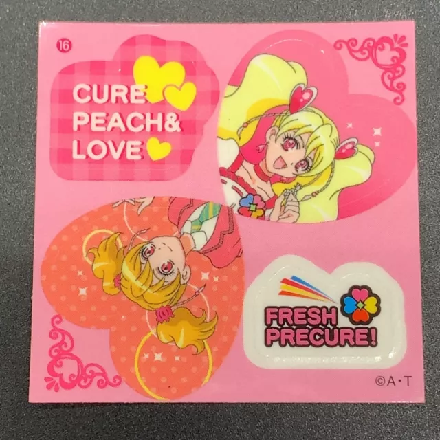 CURE PEACH LOVE Momozono Fresh Pretty Cure Precure Sticker Seal Bandai ...