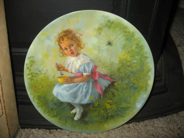 RECO Collector Plate, "MOTHER GOOSE", Little Miss Muffet,  w/ papers
