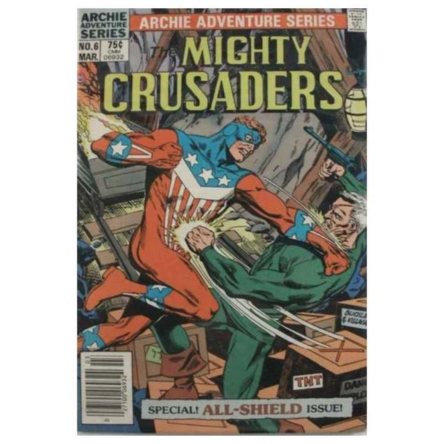 Mighty Crusaders (1983 series) #6 Newsstand in VF + cond. Red Circle comics [l~